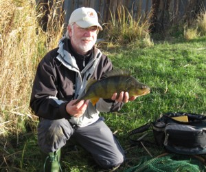 Erik med flot Aborre.