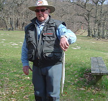 Jan med en enkelt hornfisk -