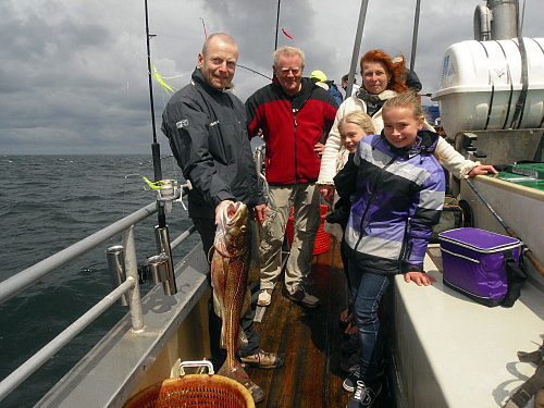 The Meinertzs' og lidt af dagens fangster.