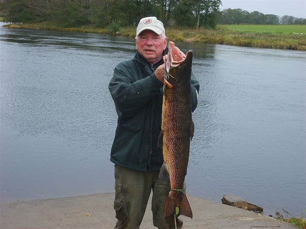 Og her har vi s Peter med hans laks...og laks.