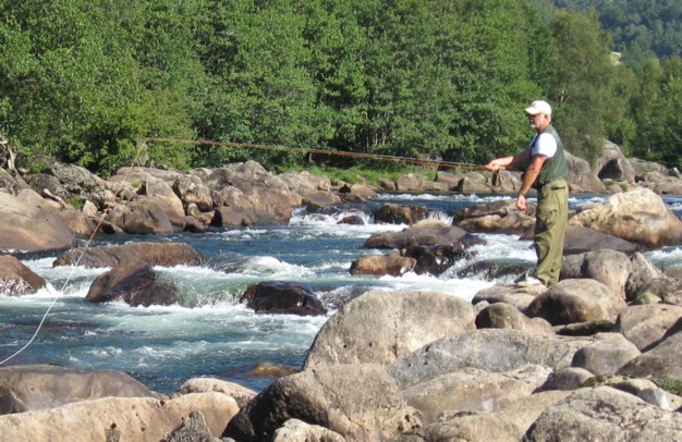 Ganske forsteligt, at man tager til Bjerkreimselven. 